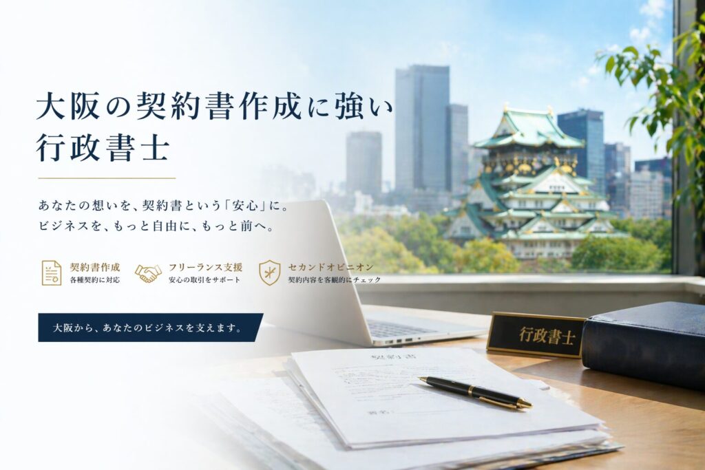 大阪の契約書作成に強い行政書士事務所