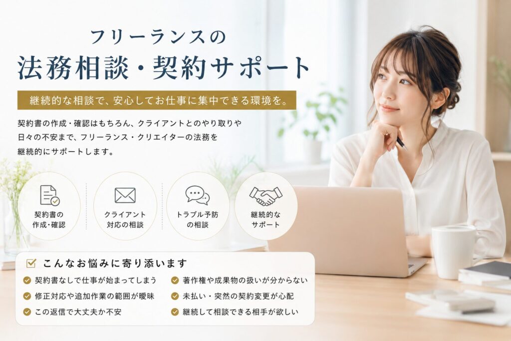 フリーランス向け法務相談・法務顧問