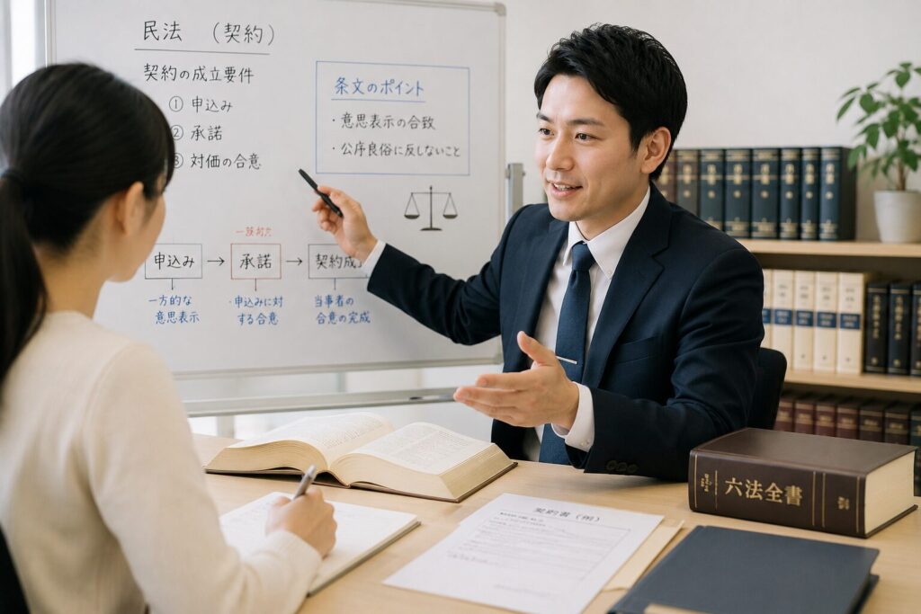 個別指導している様子