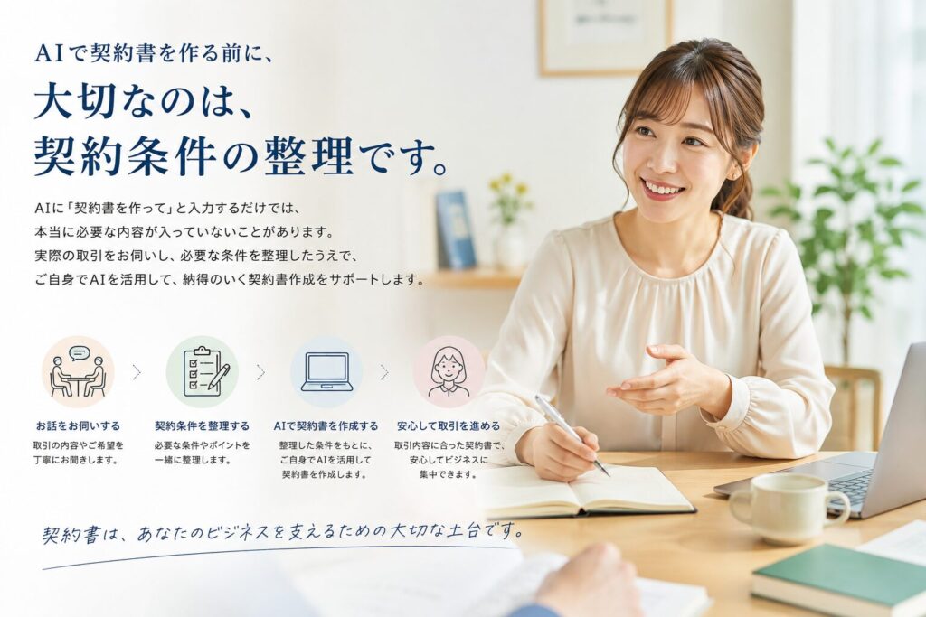 AI契約書作成と契約条件の整理