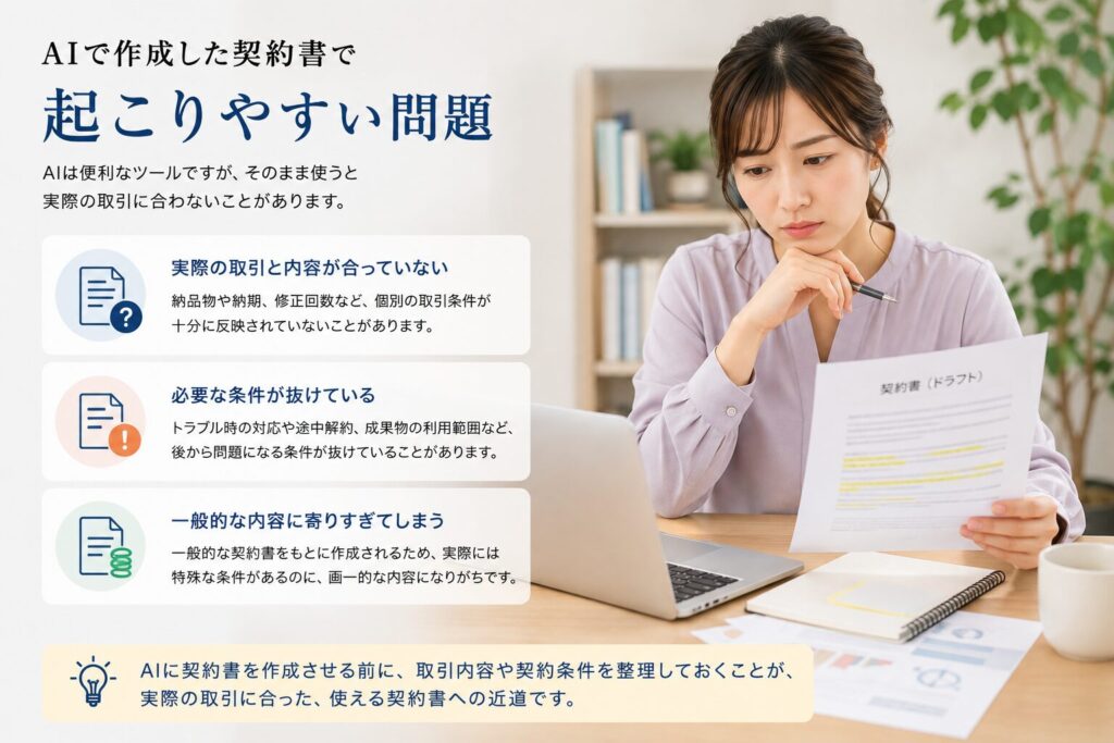 AI契約書で起こりやすい問題